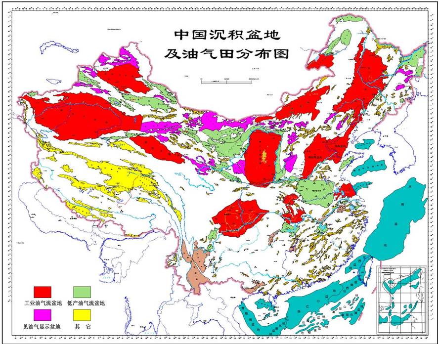 中国油气分布图,地质资料共享石油论坛板块,石油论坛